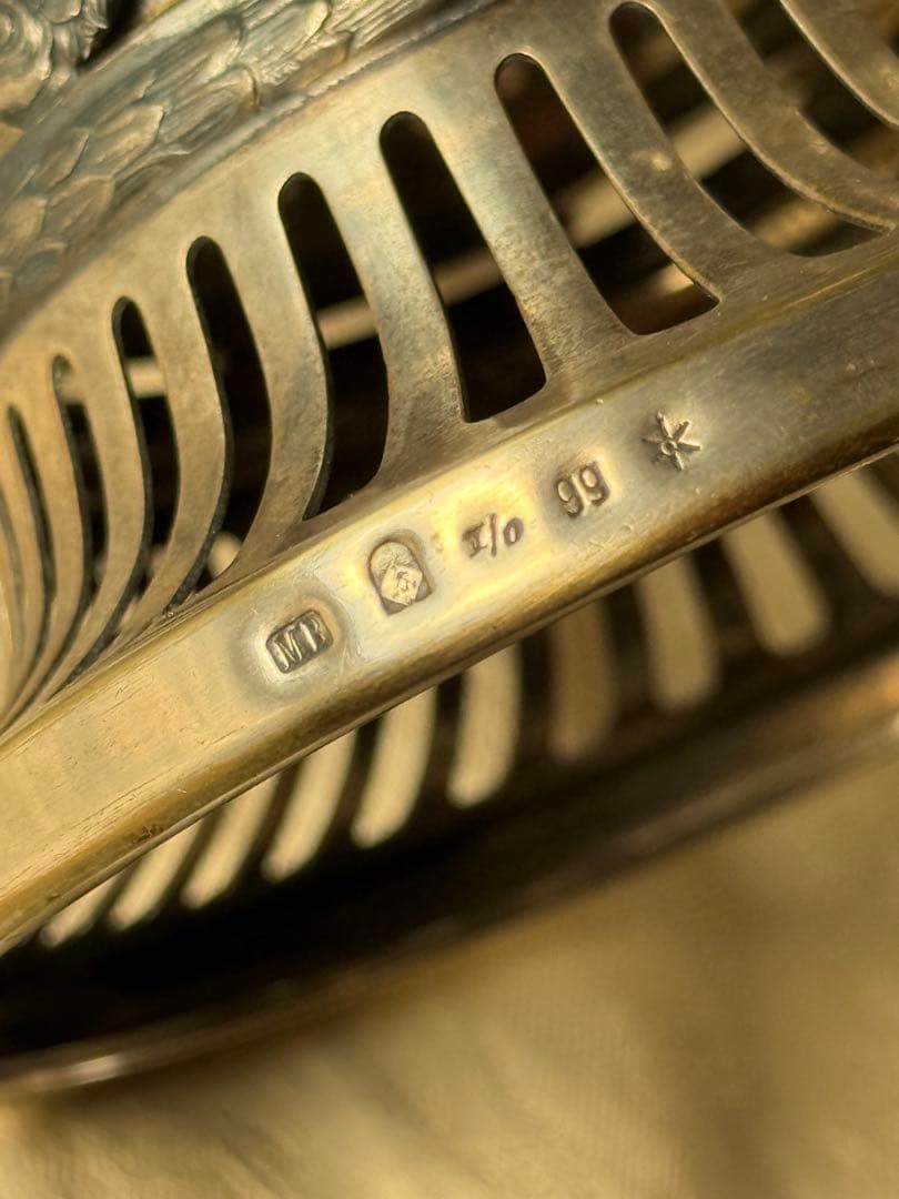 花器　アンティーク　WMF 1909年　ドイツ製　フランス輸出用　特別モデル