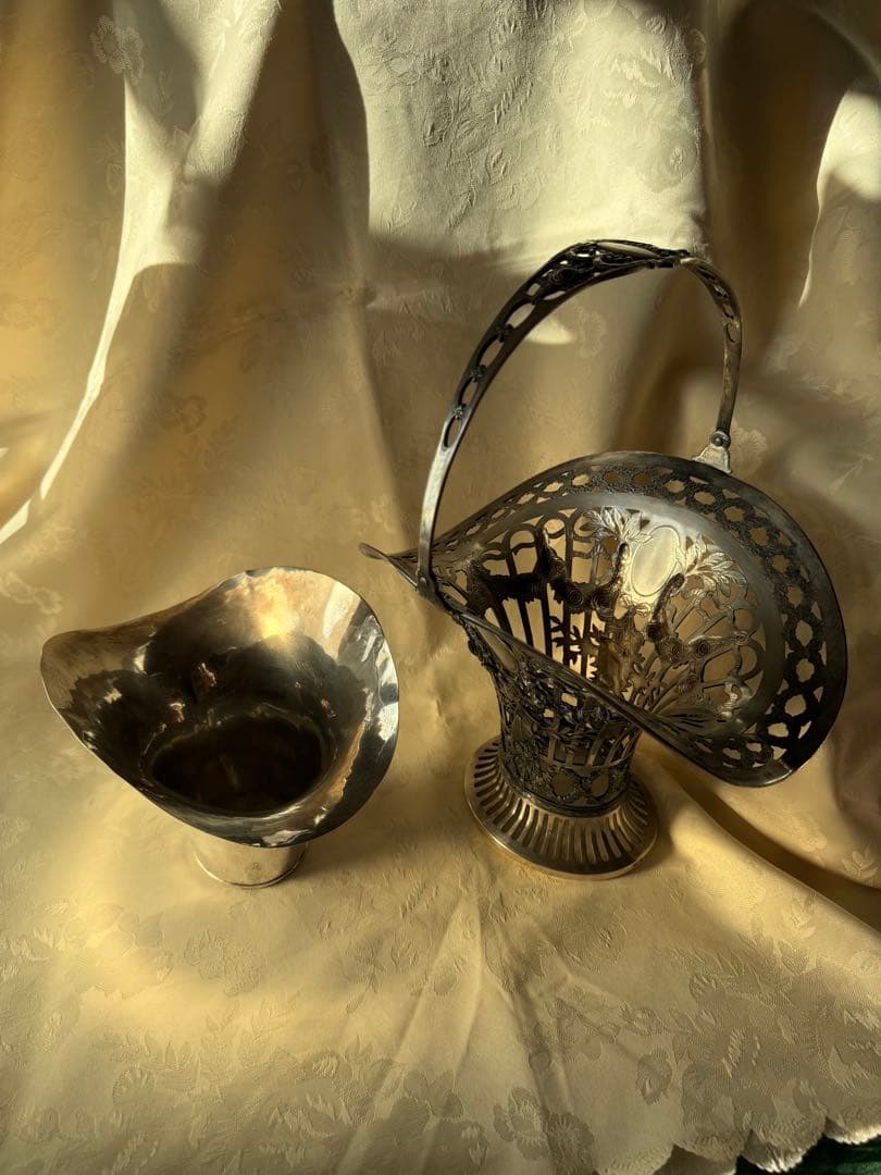 花器　アンティーク　WMF 1909年　ドイツ製　フランス輸出用　特別モデル