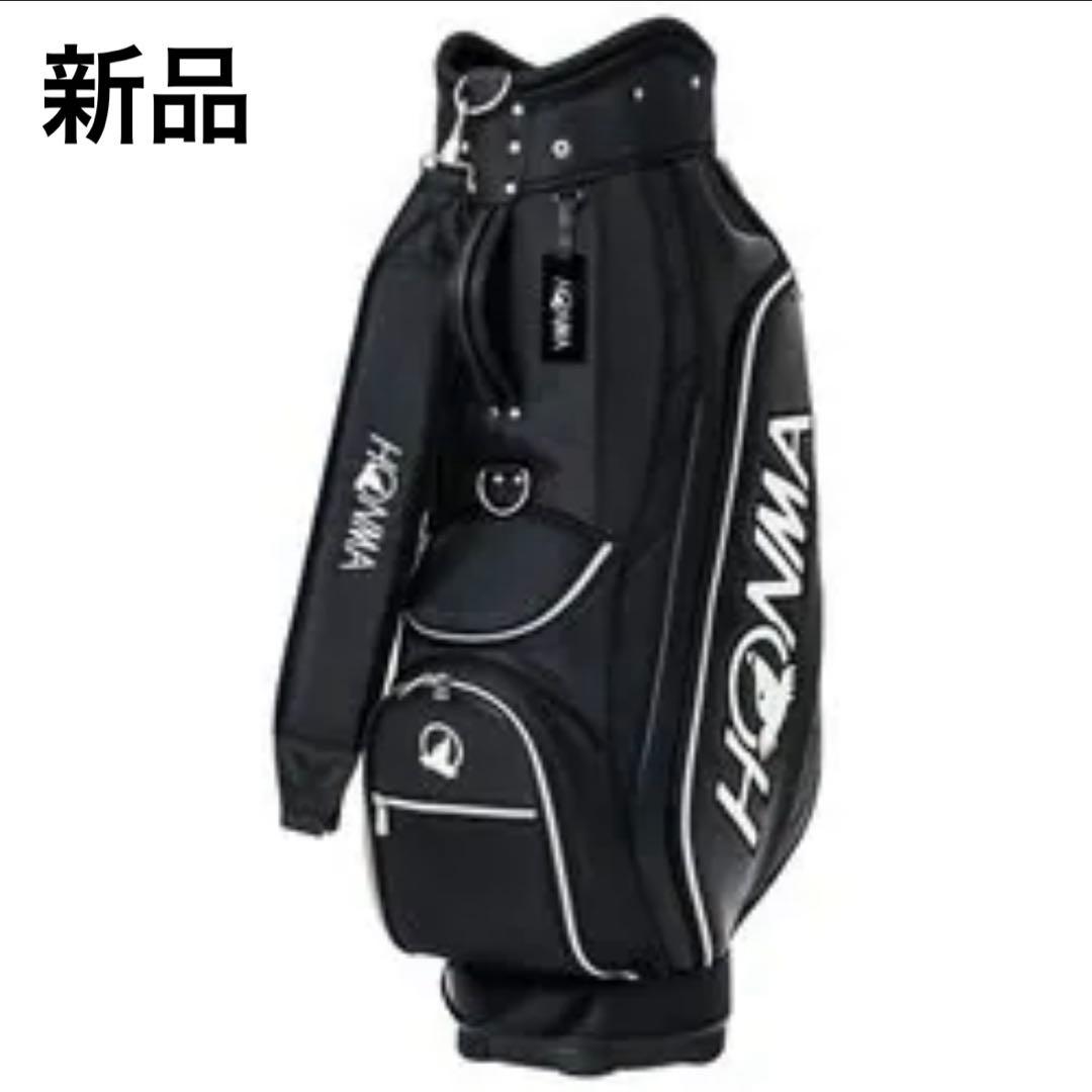 本間ゴルフ キャディバッグ 9型 UNISEX ブラック　ゴルフバッグ