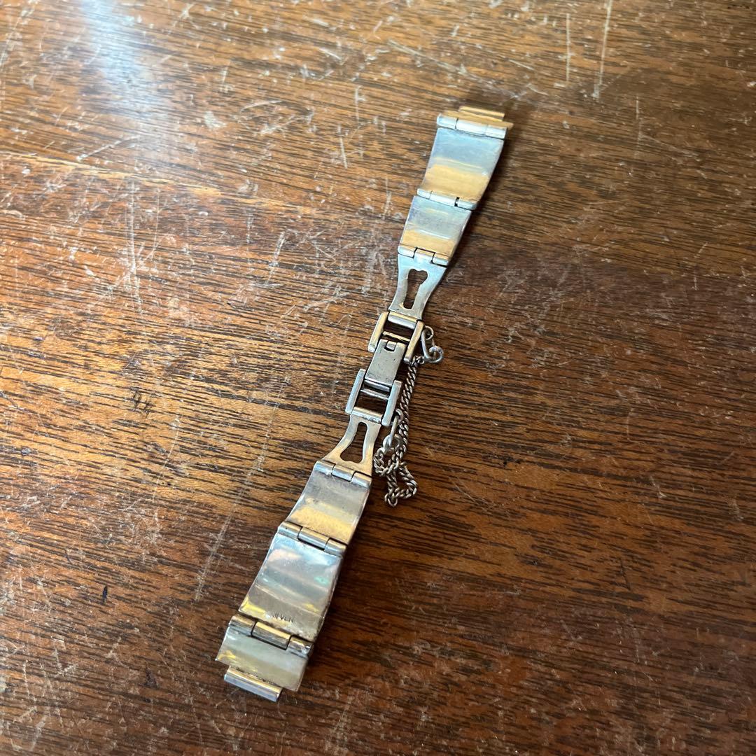 ヴィンテージ　シルバー　ターコイズウォッチブレスレット