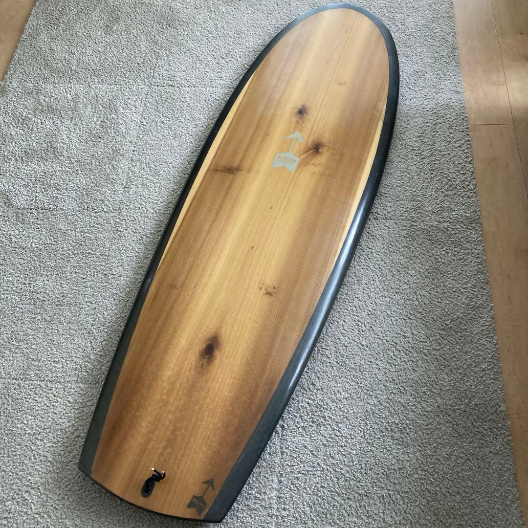 【手渡可】ヘスサーフボードスナッグルパウ5.6x21'x 2.625 フィン付き