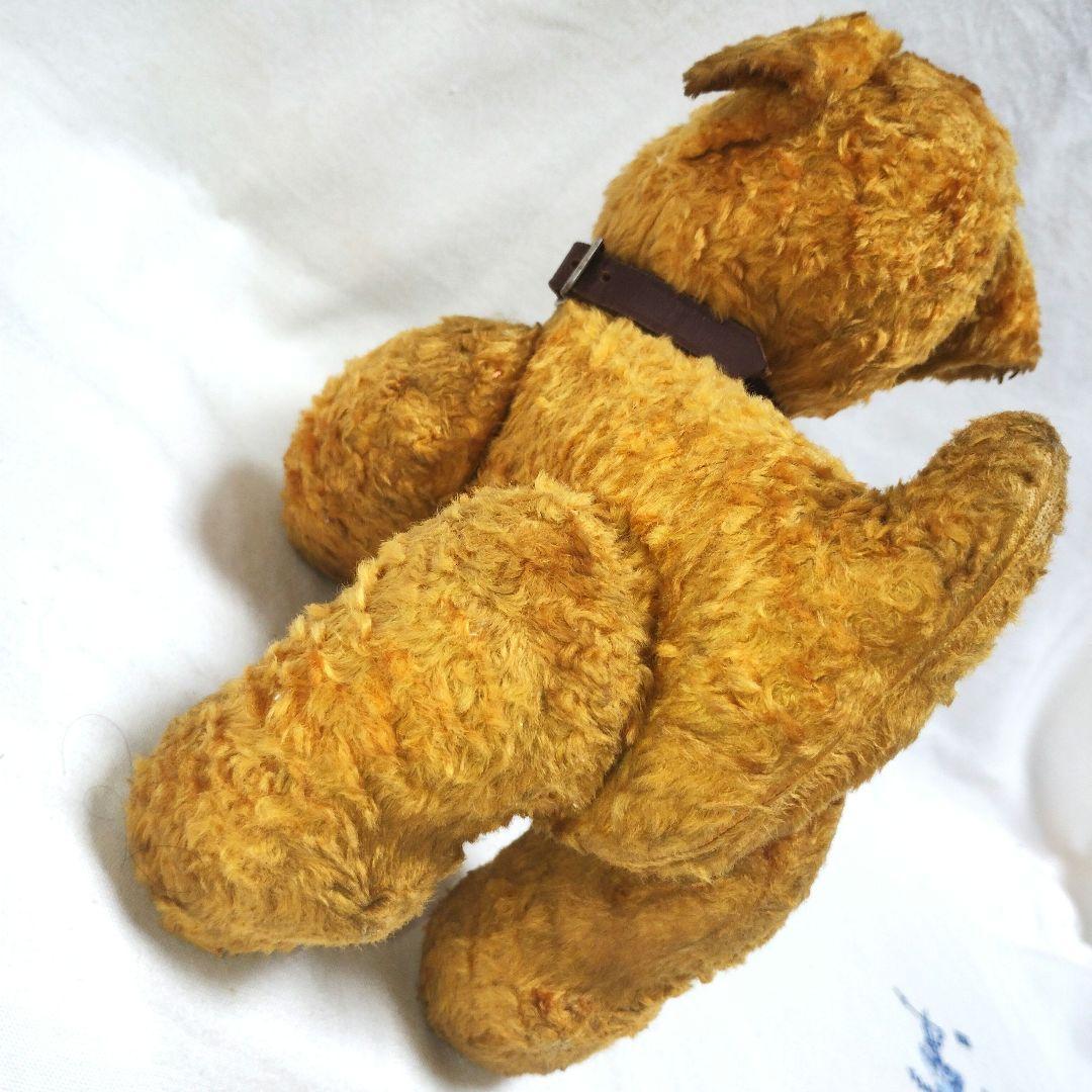 【アンティーク】茶色の小犬のぬいぐるみ　ヴィンテージ レトロ