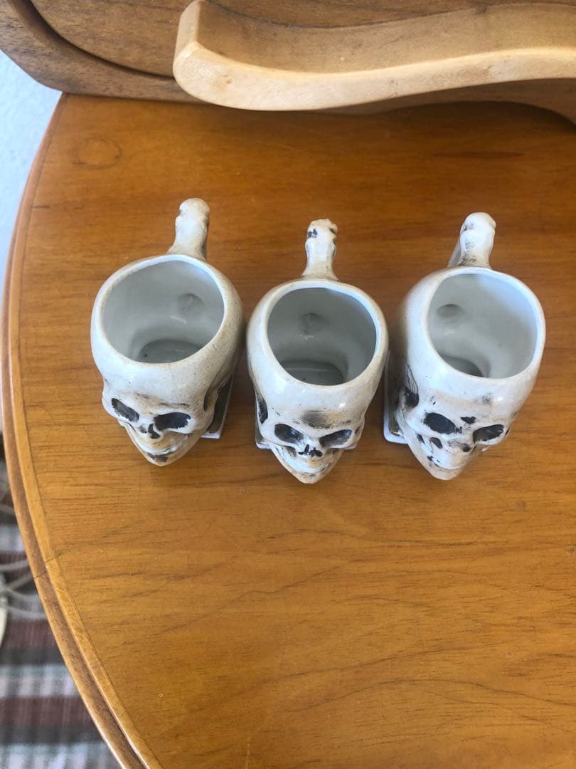 ビンテージ スカル　髑髏　骸骨　ネイバーフッド　アンティーク　レトロ