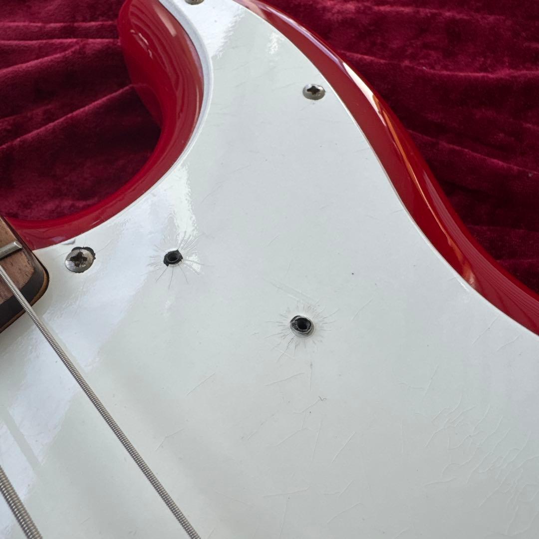 メンテ済 Squier by Fender PRECISION BASS RED