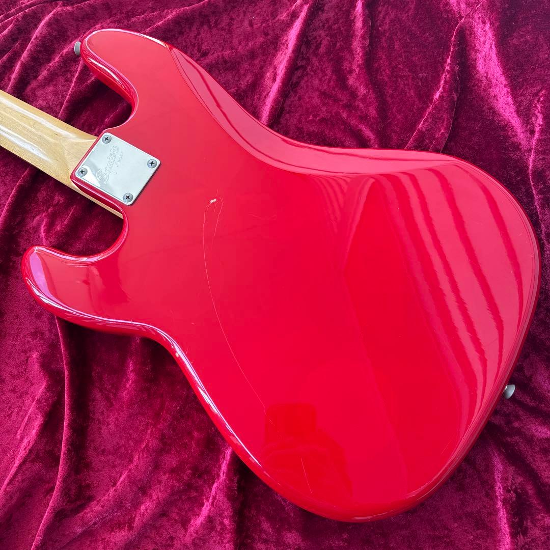 メンテ済 Squier by Fender PRECISION BASS RED