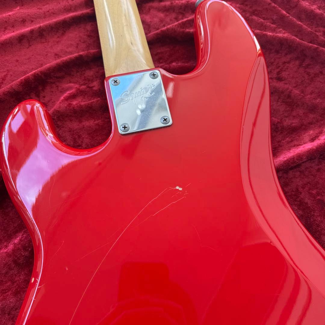 メンテ済 Squier by Fender PRECISION BASS RED