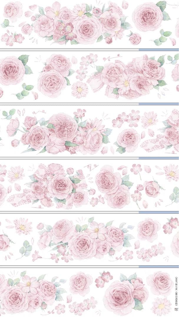 新品　椿山漫粉　PET貝殻光マスキングテープ　マステ