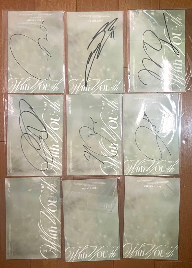 TWICE With YOU-th 直筆サイン入りポストカード　9枚セット