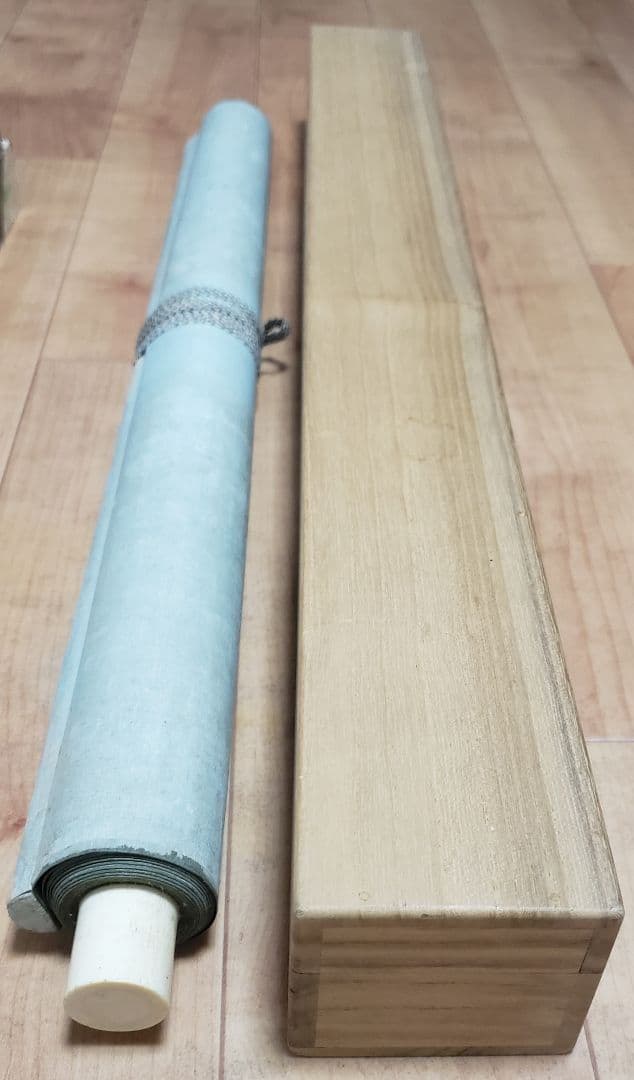 【滝上の虎図】福井江亭 2564 トラ　掛け軸　肉筆