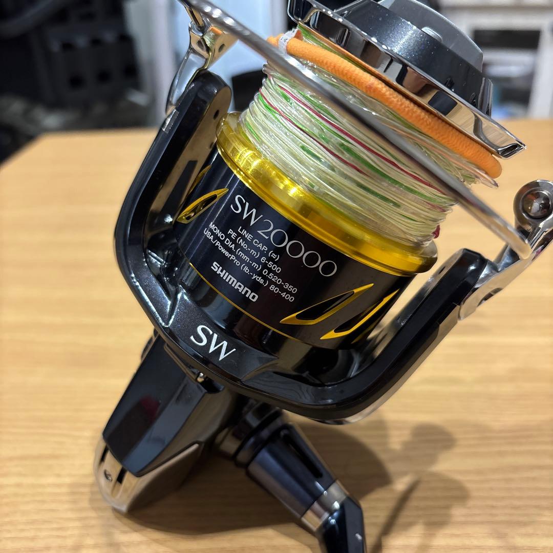 更に新品PE10号つけます❗️13ステラSW 20000PG おまけ8号ライン