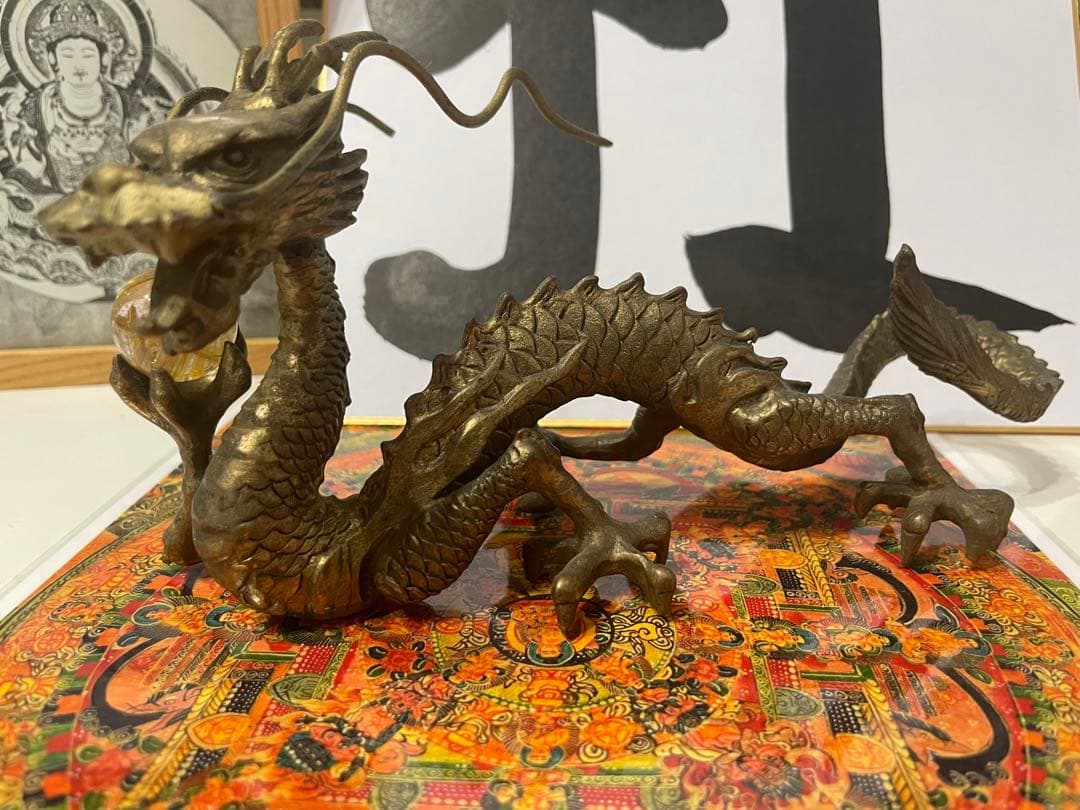 改運　風水アイテム　願い龍　置物