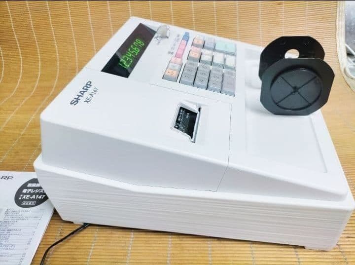 シャープレジスター　XE-A147　PC連携売上管理フル設定無料　102044