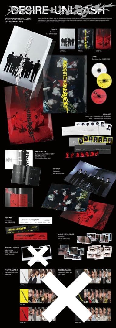 アイドル ENHYPEN desire unleash keyring Vinyl