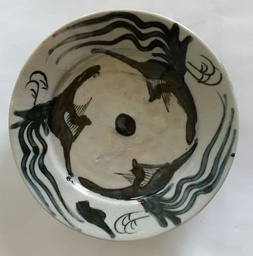 明末〜清初　鳳凰青華(染付)5客