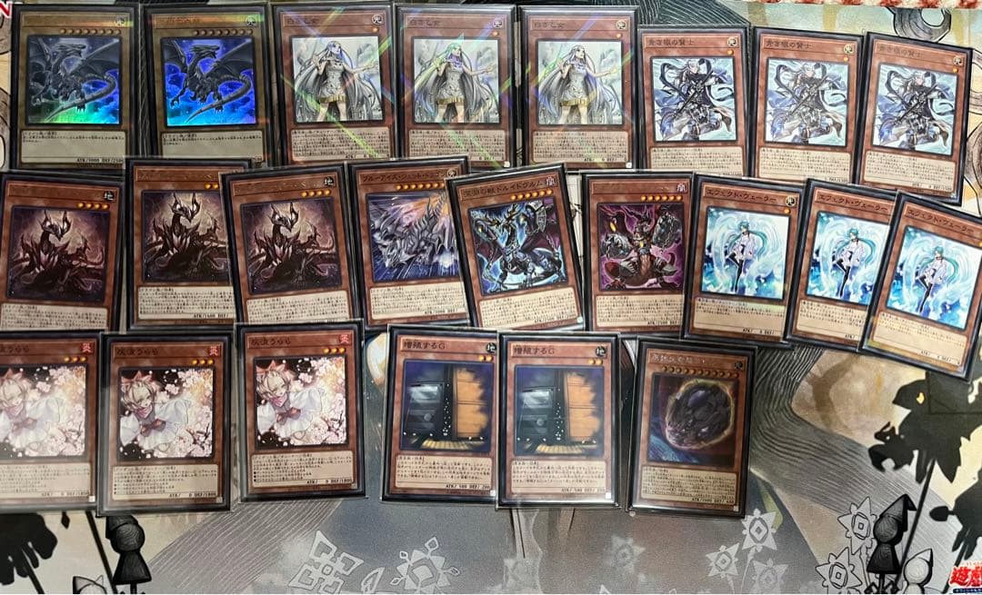 遊戯王　原石青眼デッキ スリーブ付き