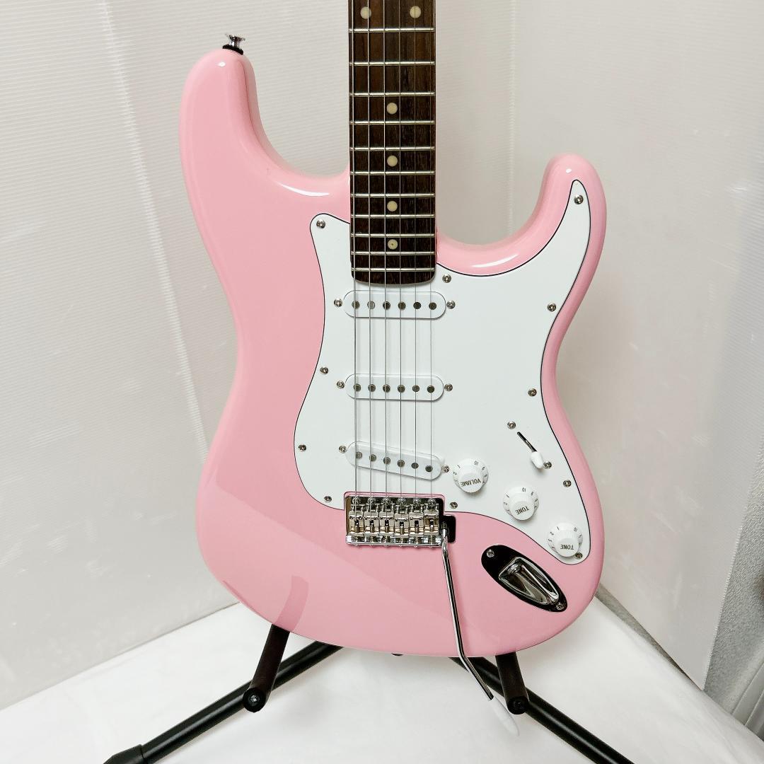 美品 Grassroots グラスルーツ Stratocaster ピンク 桃