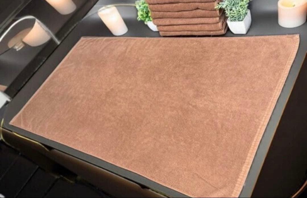 エステ用バスタオル（ブラウン）