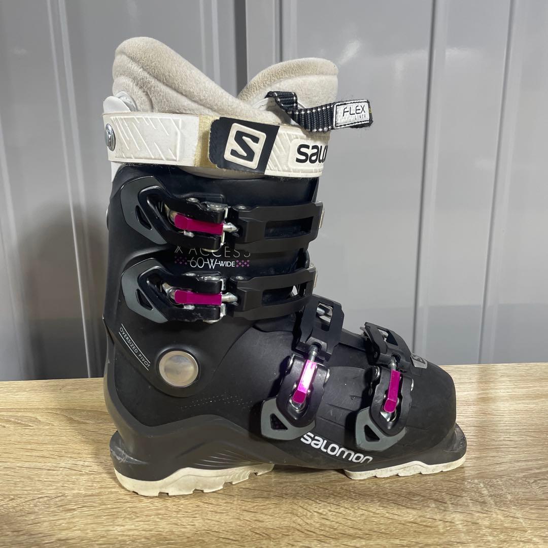 HEAD135cm SALOMON22/23.5cmストック付きスキーセット‼︎