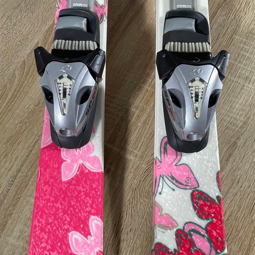 HEAD135cm SALOMON22/23.5cmストック付きスキーセット‼︎