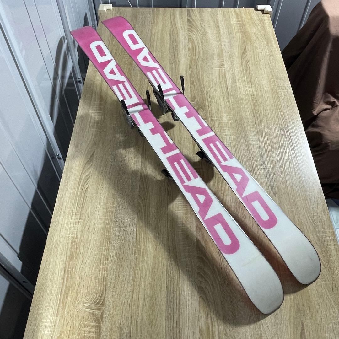 HEAD135cm SALOMON22/23.5cmストック付きスキーセット‼︎