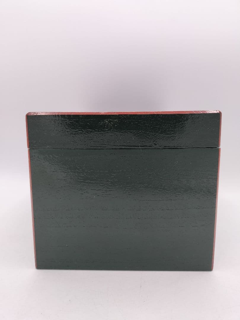 c861 茶箱 青漆 爪紅 紙箱 茶道具 古物