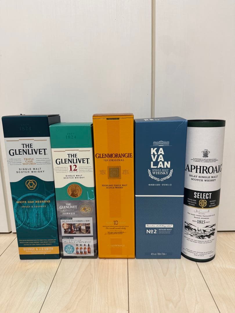新品 ウイスキー 5本セット スコットランド産