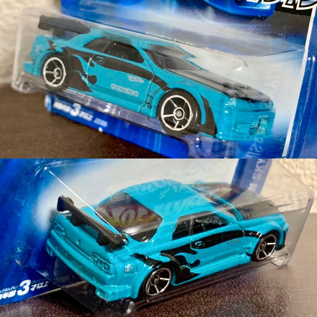 ホットウィール 日産 スカイライン GT-R BNR32 青/黒 日本限定カード