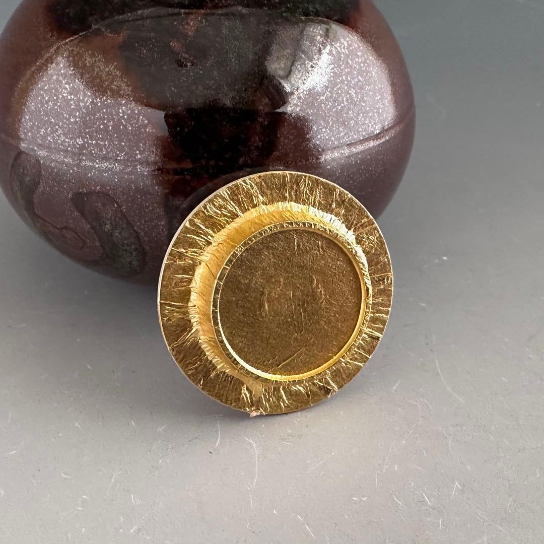 茶道具　大名物　利休丸壷写　茶入　濃茶器　勝龍寺窯　乾伸行　共箱　稽古　奥伝