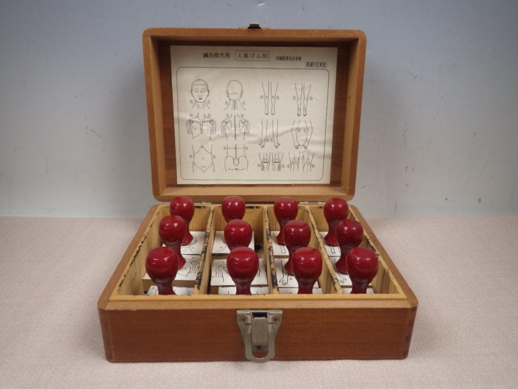 48 医道の日本社 人体ゴム印 出端昭男先生考案 計12点