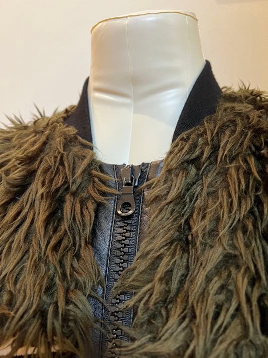 レア！美品　異素材ファーMIXブルゾン　セントアンドリュース　ジップジャケット