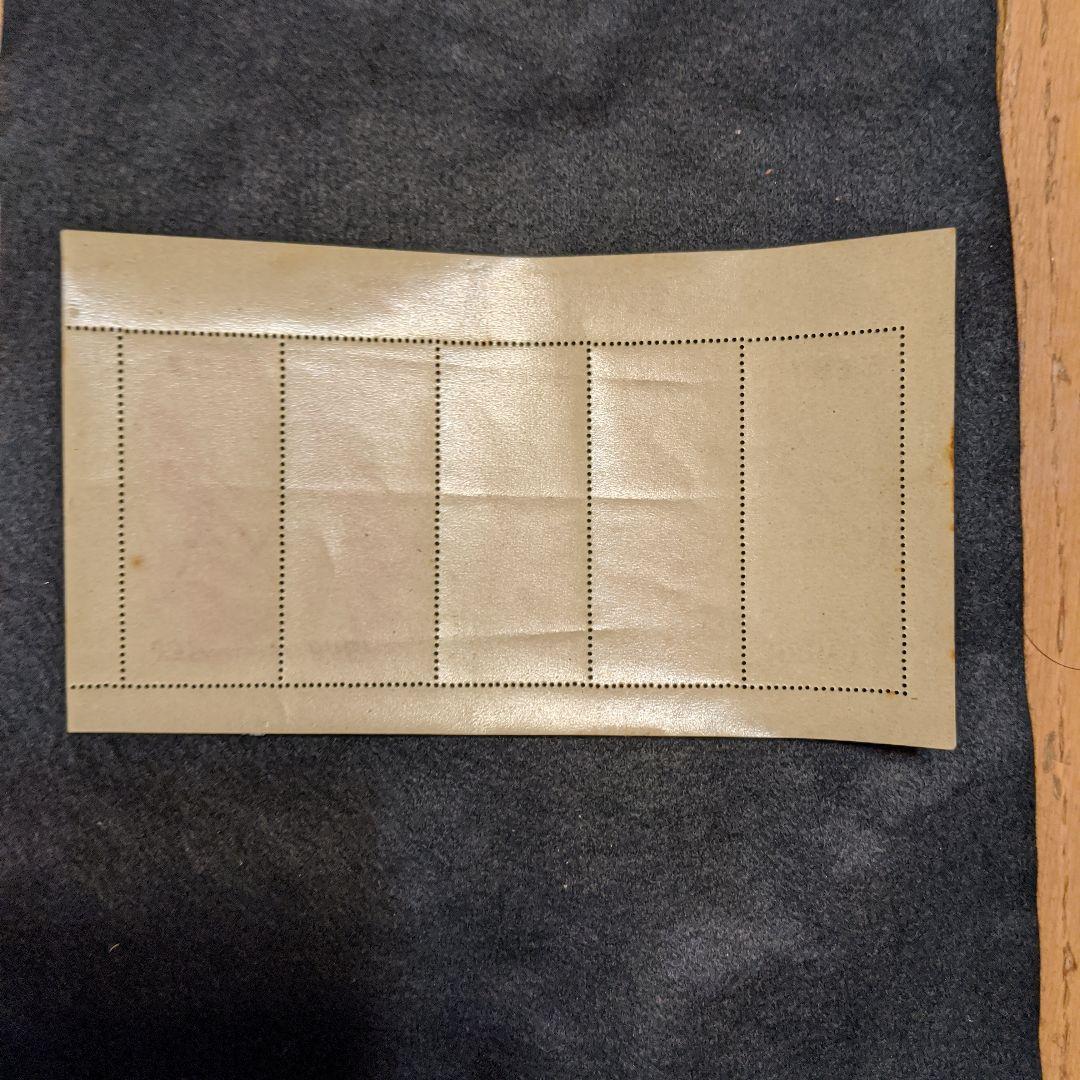 銭単位切手　月に雁5枚シート(概ね美品)