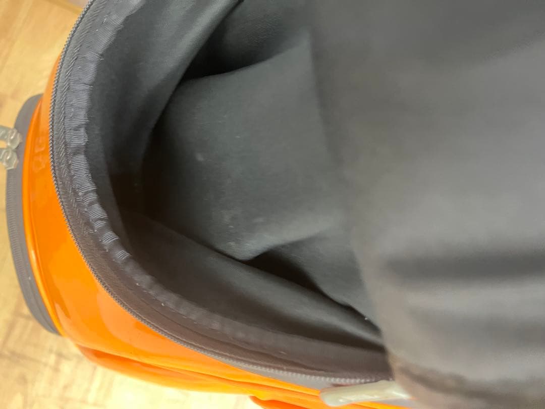 非売品 Jeep ジープ キャディバッグ エナメル オレンジ ゴルフ　車　自動車