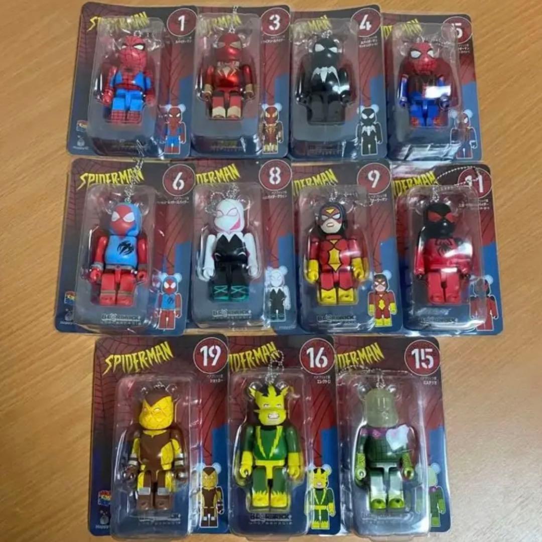 スパイダーマン Happyくじ ベアブリック賞 11点セット