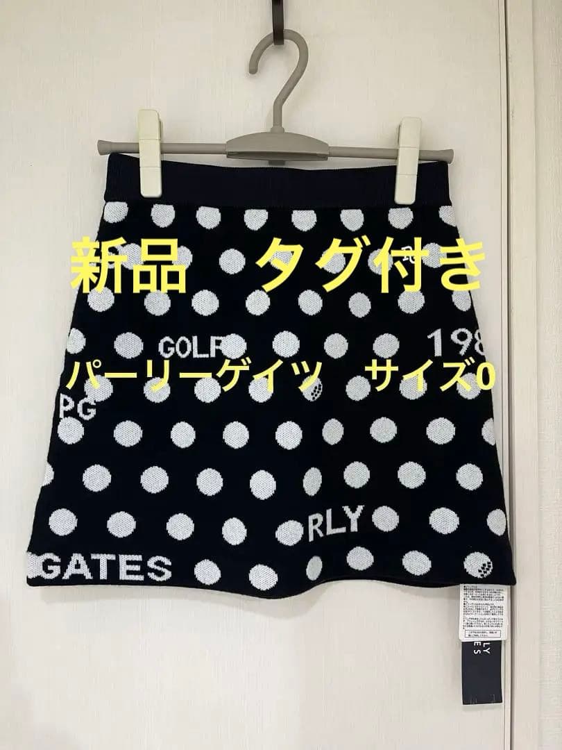 PEARLY GATES ドット柄ニットゴルフスカート