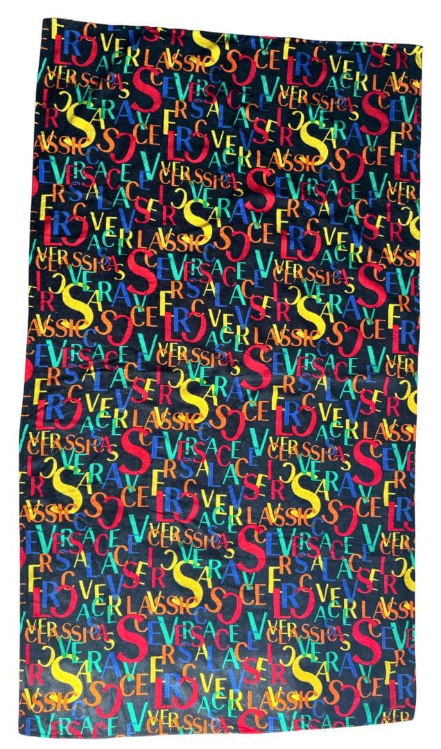 VERSACE CLASSIC ヴェルサーチ ロゴ ビーチ/バスタオル 大判
