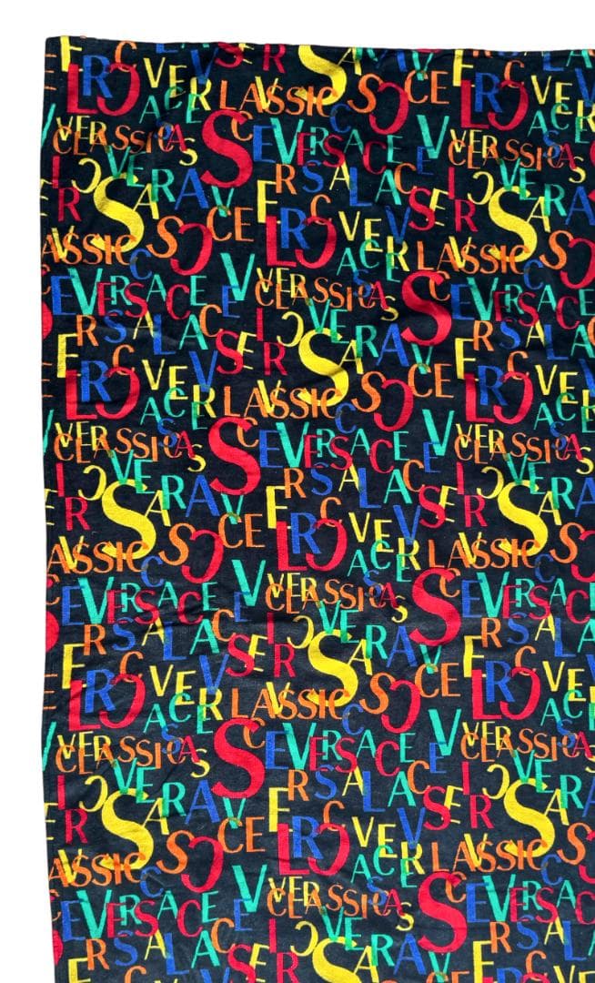 VERSACE CLASSIC ヴェルサーチ ロゴ ビーチ/バスタオル 大判