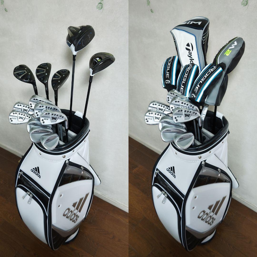 【最強初心者セット】全体完全調整13本 【キャディバッグ＆アイアンカバー付】