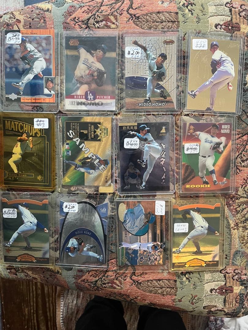 野茂英雄　ドジャース　野球カード