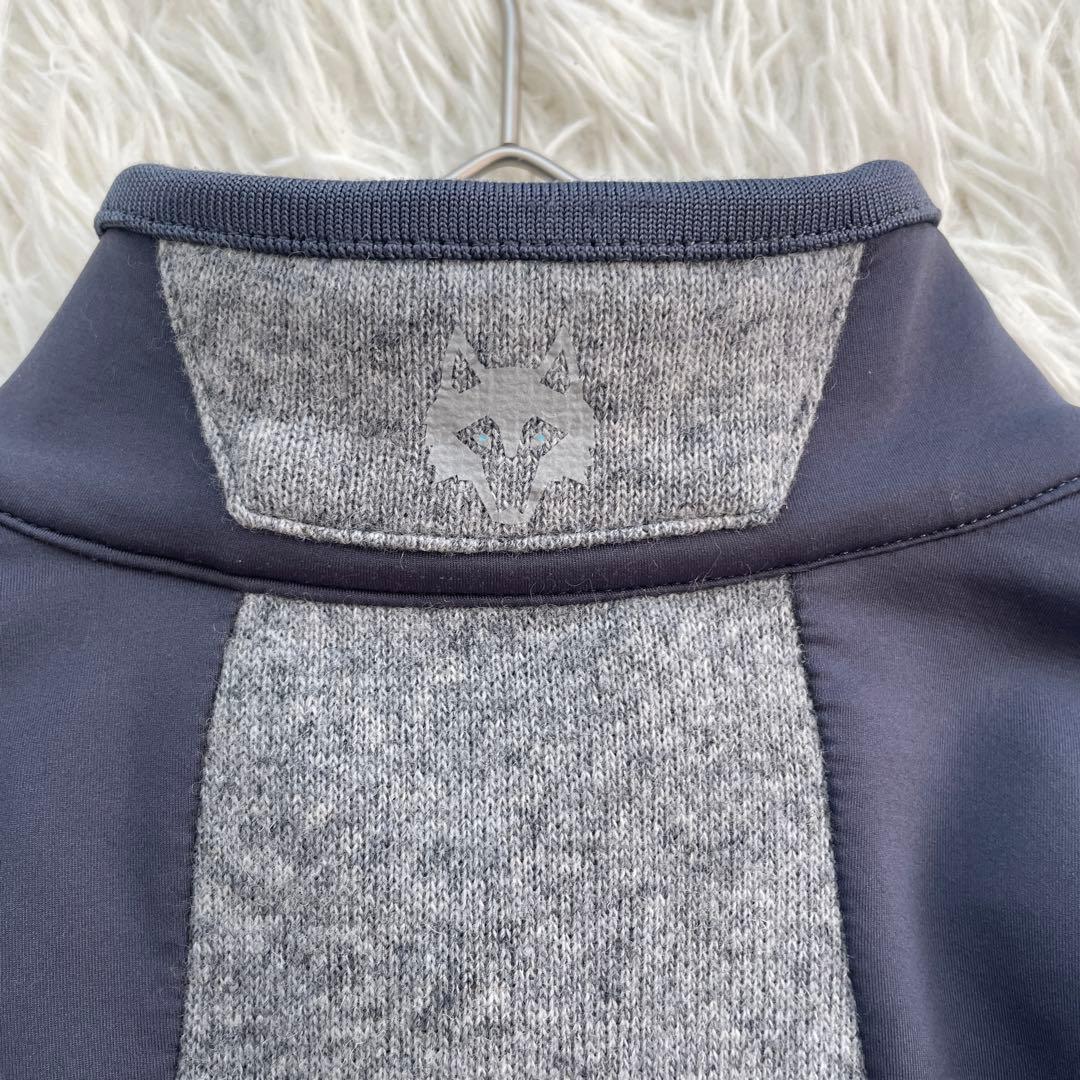 美品　GREYSON 長袖　マルチカラー　ジップ　フリース