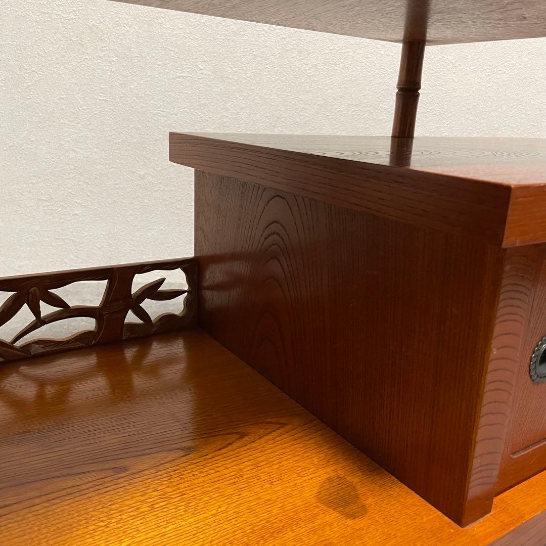 曙工芸　置き床和家具　和室置床置飾り棚 盆栽台　サイドボード 昭和レトロ