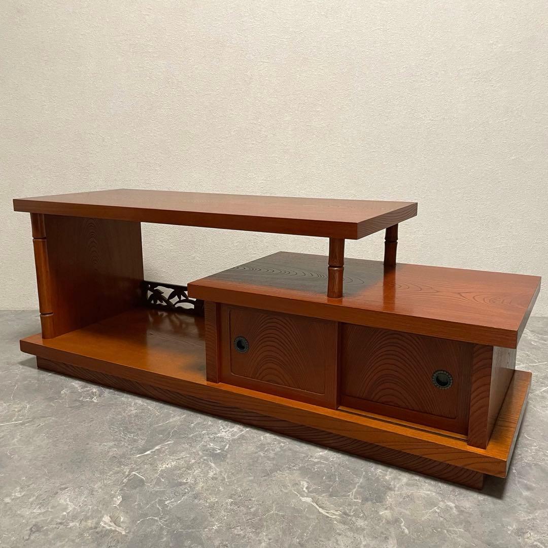 曙工芸　置き床和家具　和室置床置飾り棚 盆栽台　サイドボード 昭和レトロ