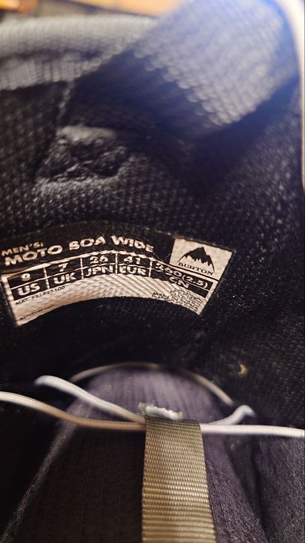 バートンBURTONスノーボードブーツMOTO BOA WIDE 26cm 美品