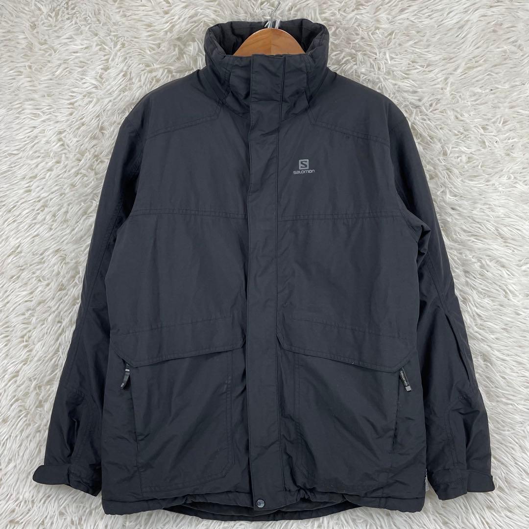SALOMON スキーウェア　防風ジャケット　XL ブラック