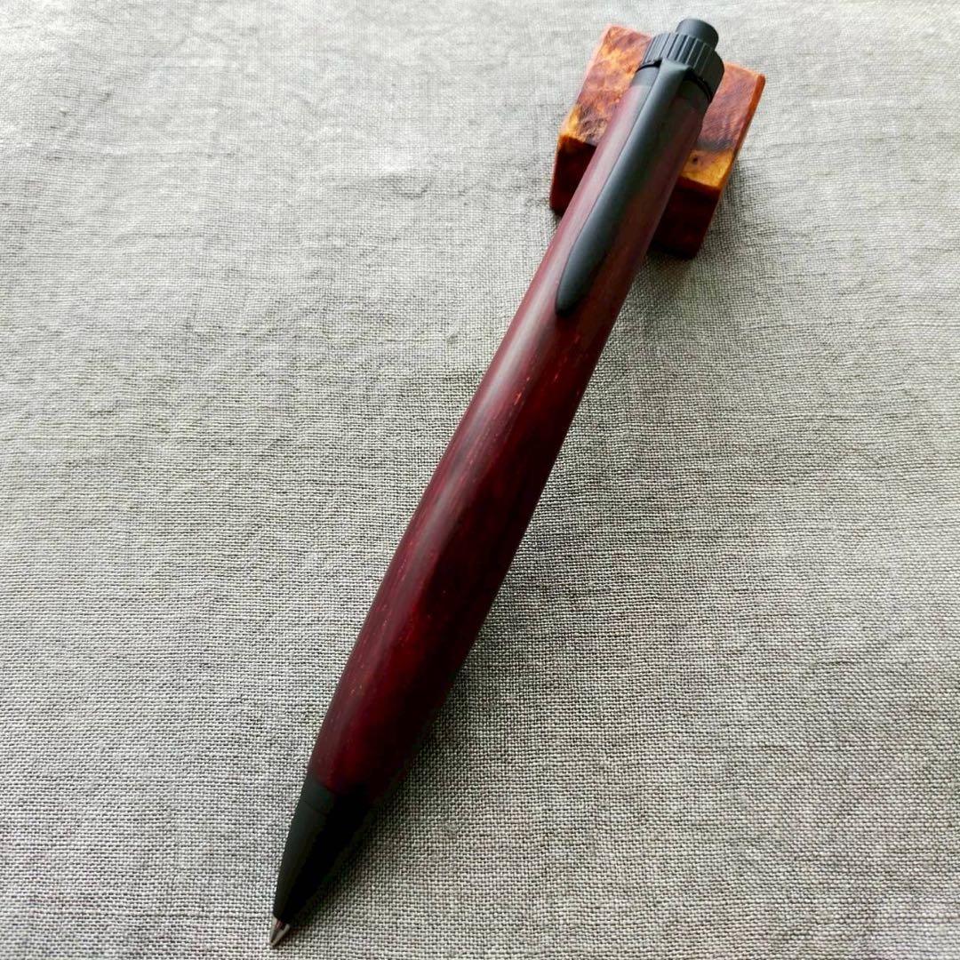 マリティマ　ハンドメイド　木軸ボールペン　G2　天然木　ブラック　希少