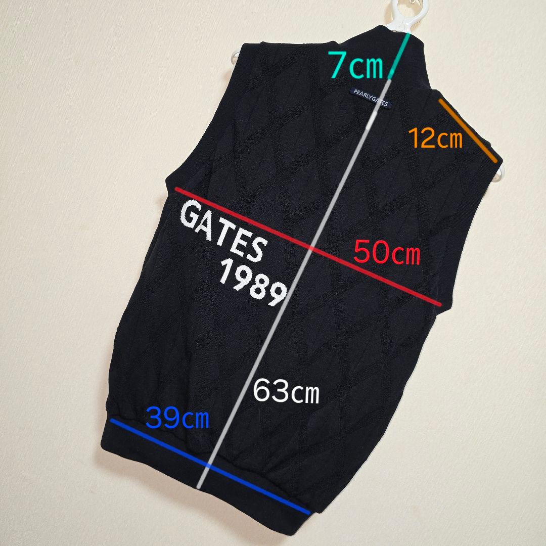 く*マ様 PEARLY GATES　リバーシブルジップアップベスト【サイズ５】