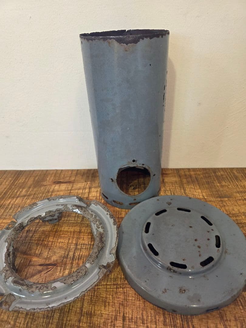 激レア　８型　ブルーグレー部品　アラジンストーブ　ビンテージストーブ　ストーブ