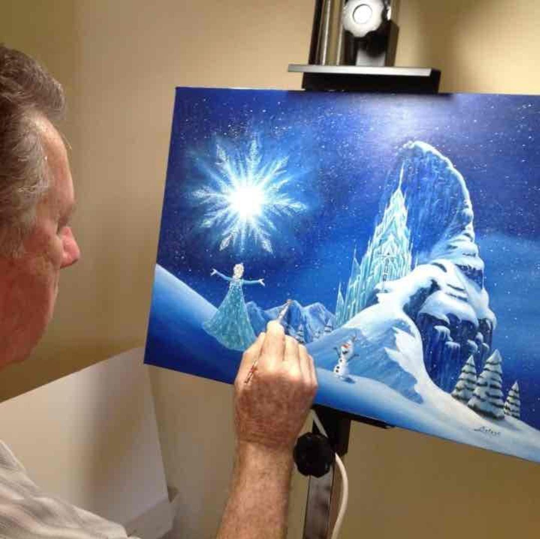 【限定品】アナと雪の女王 サイン入りアート Magic of Elsa