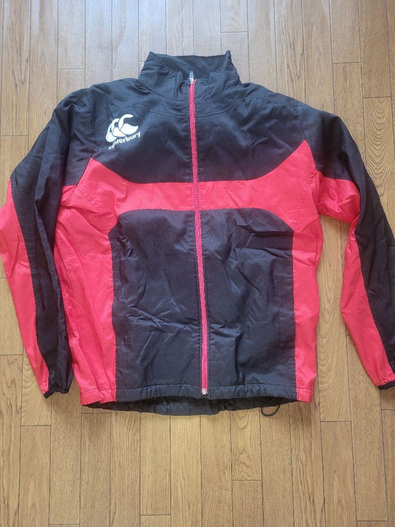 Canterbury フルジップジャケット M 黒/赤