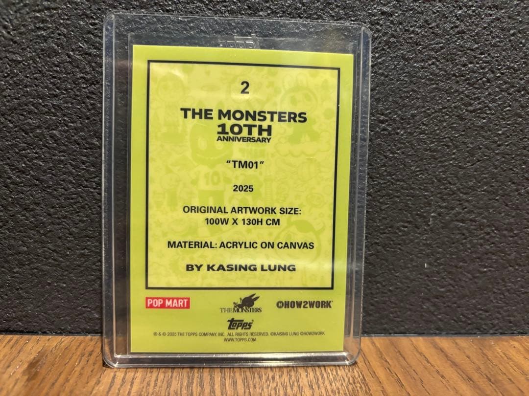 topps chrome labubu 10th ロゴボーダー　ラブブ