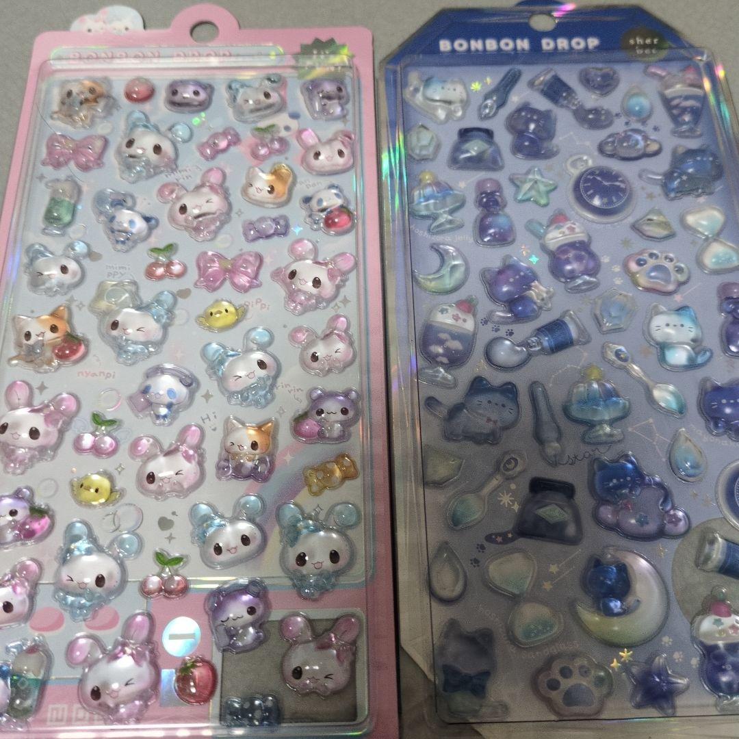 【正規品】ボンボンドロップシール　8枚　コンビニ不可　めしめし　めろめろ